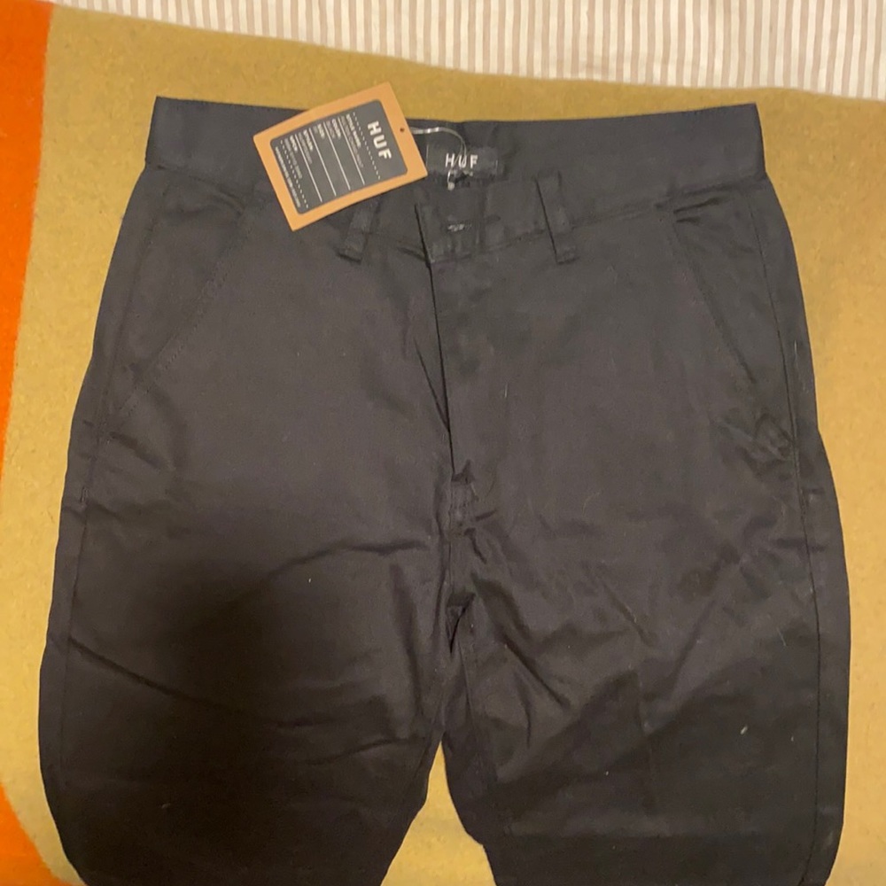 Huf black chino pants new